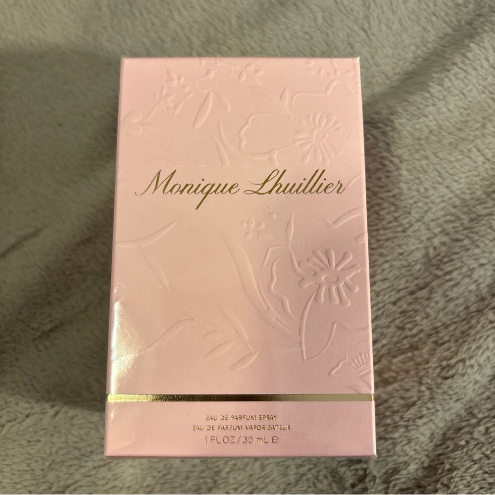Monique Lhuillier Perfume with Pink and Gold Accents